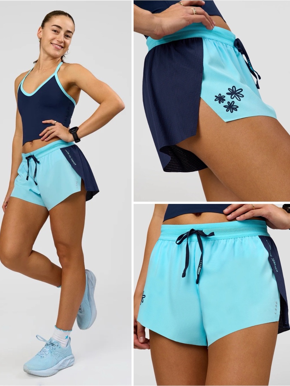 LSKD GG Accelerate 3" Mid-Rise Running Short Future Navy Baltic Sea NWT XS - Picture 14 of 14